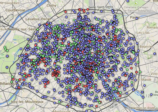 Une carte interactive des films tournés à Paris